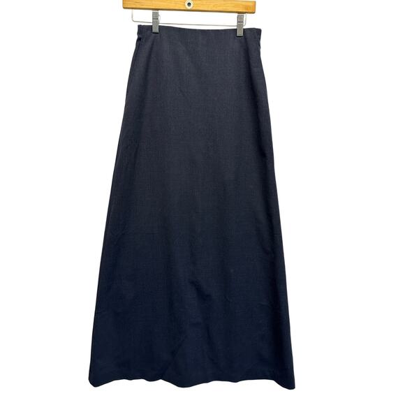 Banana Republic Stretch Wool Maxi Skirt Made in Italy Lined Gray Size 2 Classic - Picture 1 of 10